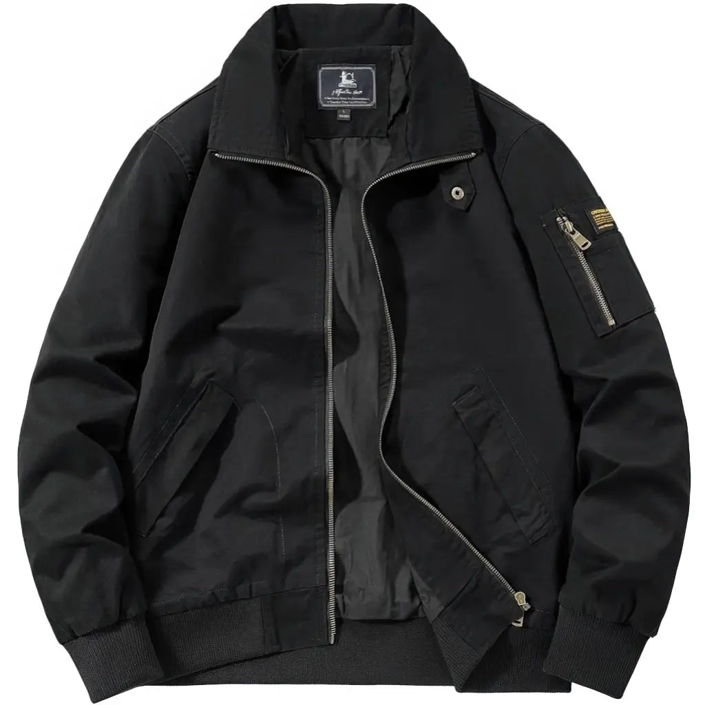 Veste Couleur Militaire Noire