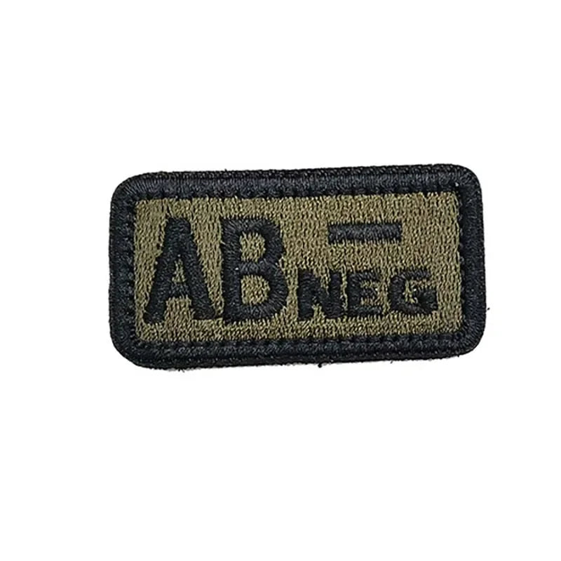 Patch Militaire Groupe Sanguin AB-