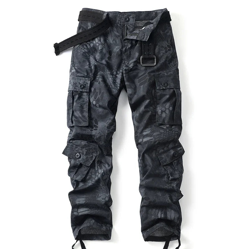 Pantalon Cargo Militaire Gris