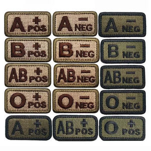 Patch Militaire Groupe Sanguin