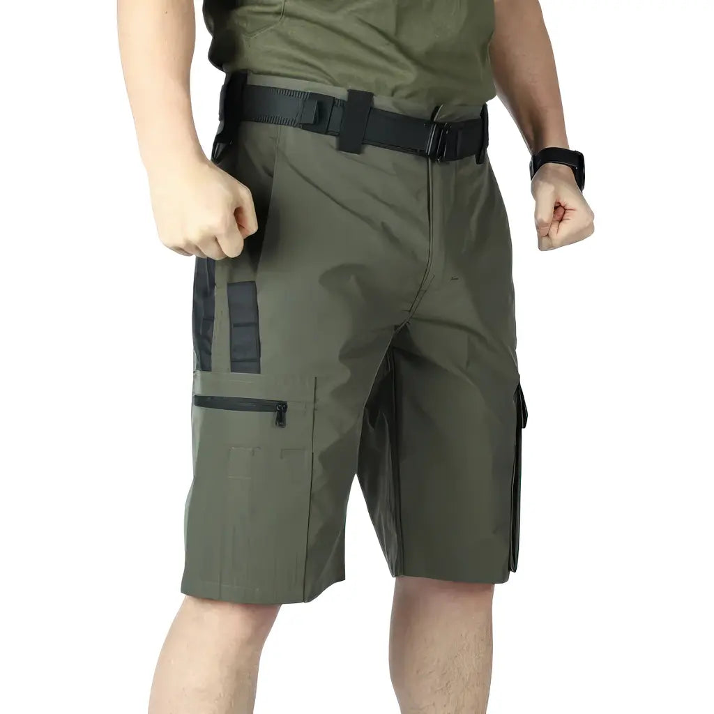 Short Militaire Homme Kaki