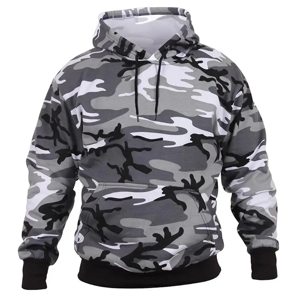 Sweat à Capuche Tactique Gris