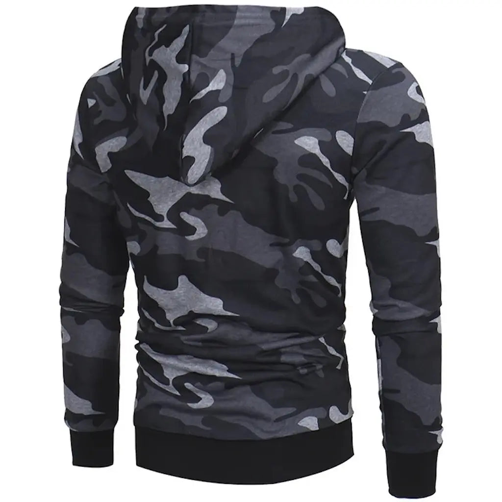 Sweat avec Capuche Militaire Homme