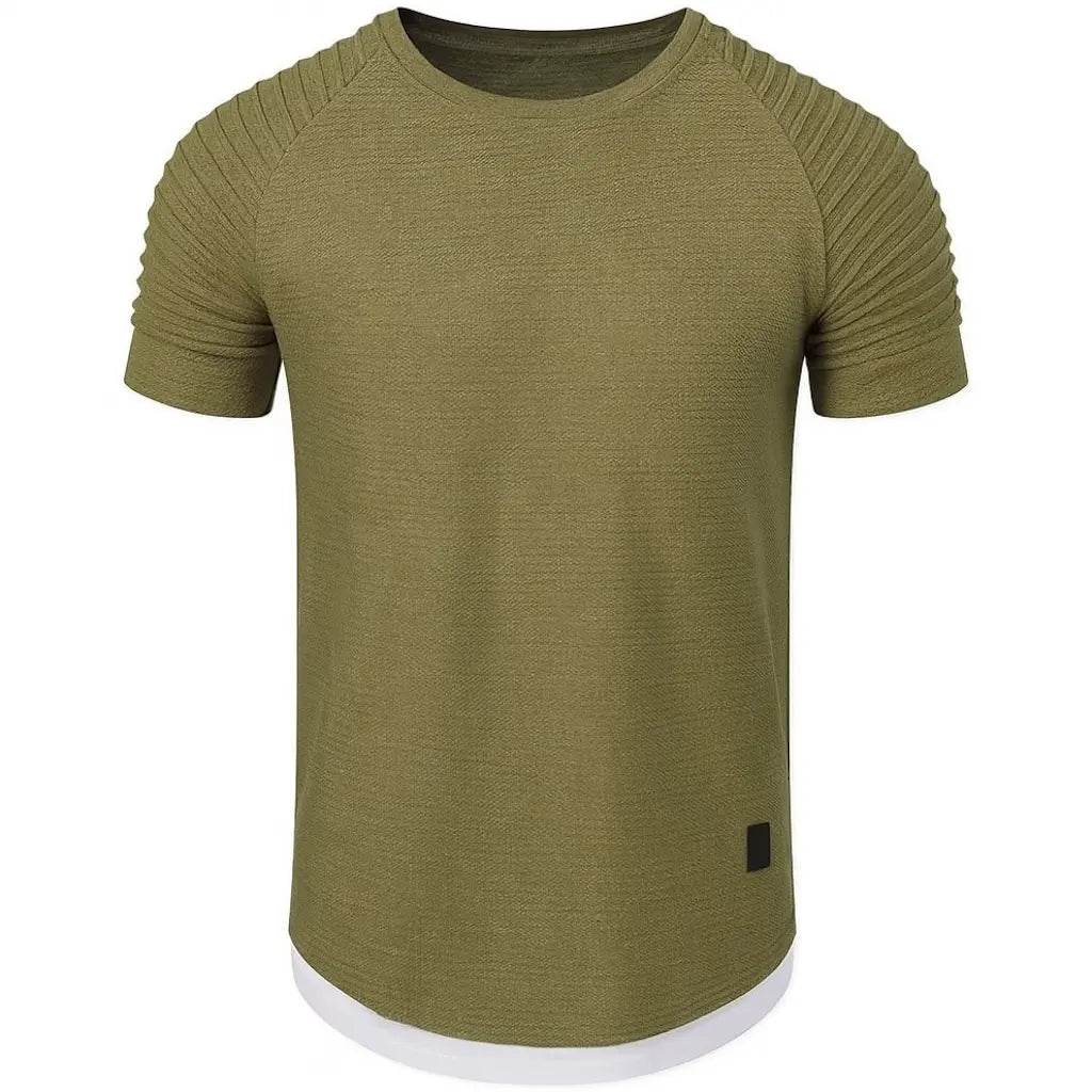 T-Shirt Vert Militaire Homme