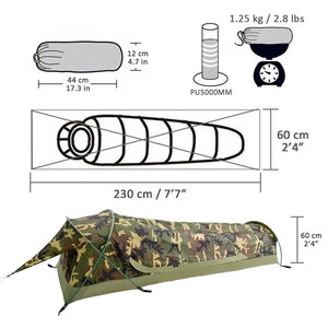 Tente Armée en Tunnel