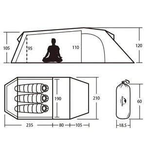 Tente Militaire Trois Places