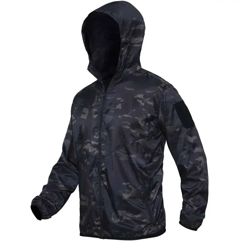 Veste Coupe Vent Militaire Noire