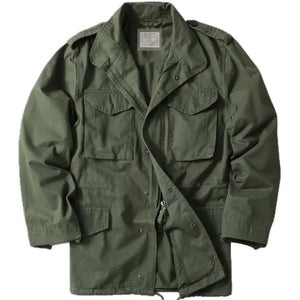 Veste Militaire Kaki Vintage Homme