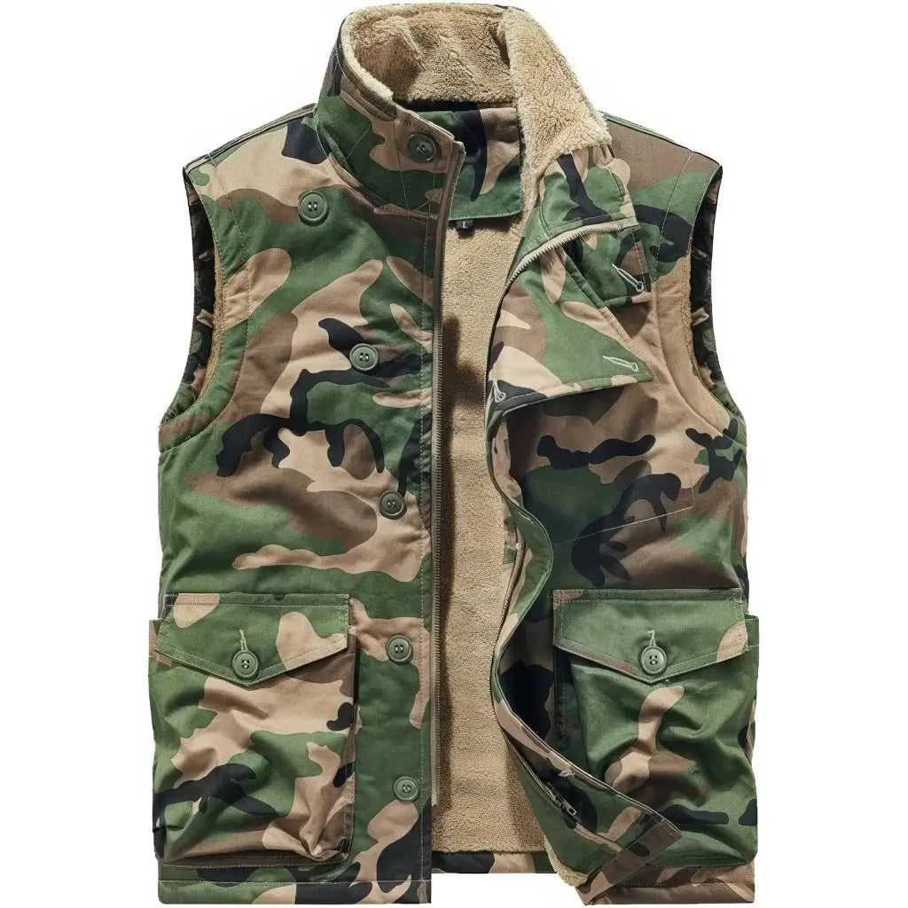 Veste Militaire Sans Manche Homme