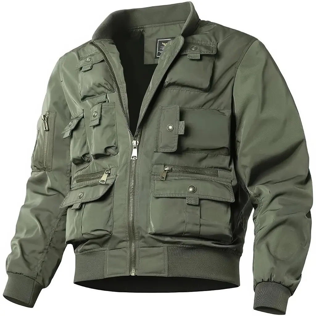 Veste Militaire Verte Homme