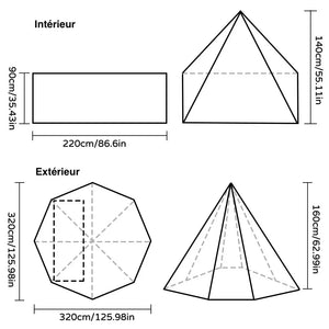 Demie Tente pour Militaire